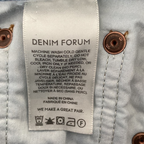 ❗️SOLD❗️Denim Forum The Marianne Mid Loose Flare 32L Size 24 - Picture 10 of 12